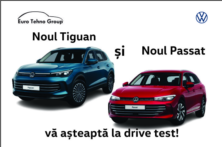 Vino la drive test cu Noul Tiguan și Noul Passat!